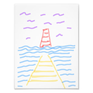 Ampliação de Fotografias de Pier e Lighthouse