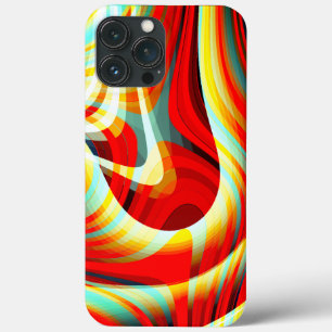 Ampliação de traços vermelhos curvos que se sobrep