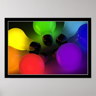 Ampolas coloridas - poster