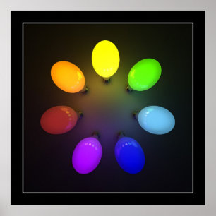 Ampolas coloridas - poster