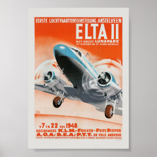 Amstelveen ELTA II Países Baixos Poster vintage 19