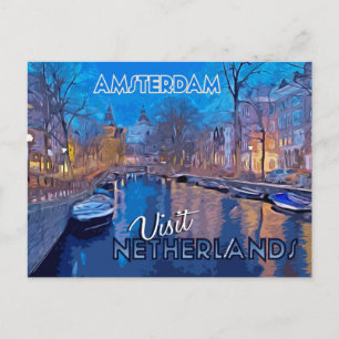 Amsterdã, cartão postal da coleção...