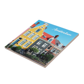 Amsterdam Holland Houses Travel souvenir