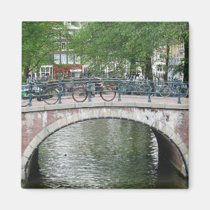 Amsterdão Bicycles a imã de geladeira da ponte