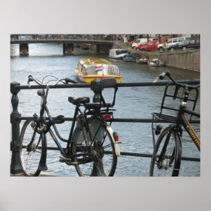 Amsterdão Bicycles o poster