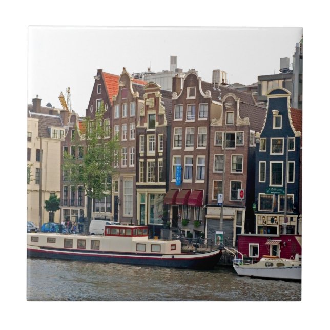 Amsterdão, casas no canal (Frente)