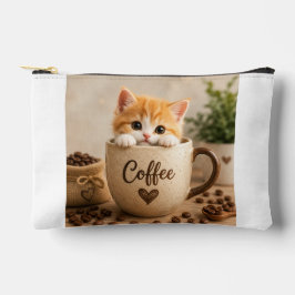 Amuleto de Gatinho na Xícara de Café