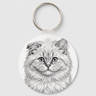 Amuleto de Porta-Chaves de Gatinho do Himalaia