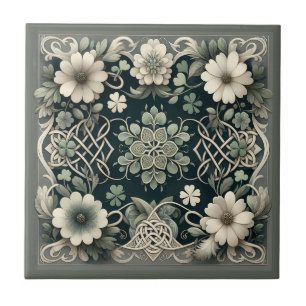 Amuleto Floral Trevo Celta