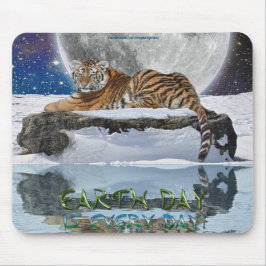 Amur Tiger Earth Day Willife Protection Mousepad
