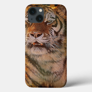 Amur Tiger Retrato Grande Gato Selvagem
