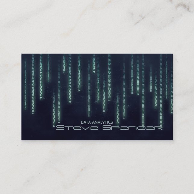 Analítica dos dados ELE cartão de visita do (Frente)