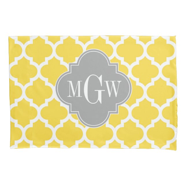 Ananás marroquino #5 Cinza Dk 3 Monograma inicial (Frente)