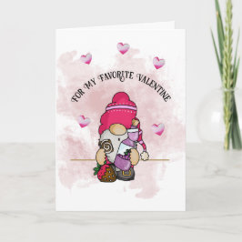 Anão do Dia dos Namorados, cartão de 13 x 18 cm do