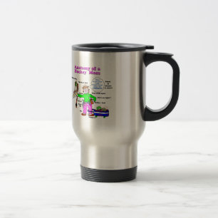 Anatomia da caneca de viagem da mamã do hóquei