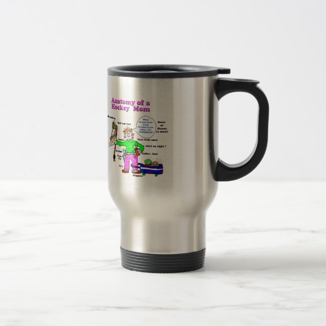 Anatomia da caneca de viagem da mamã do hóquei (Direita)