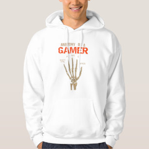 Anatomia de uma camiseta de teclado com esqueleto 