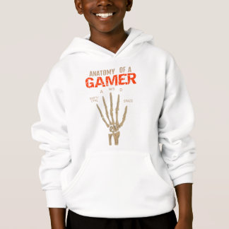 Anatomia de uma camiseta de teclado com esqueleto
