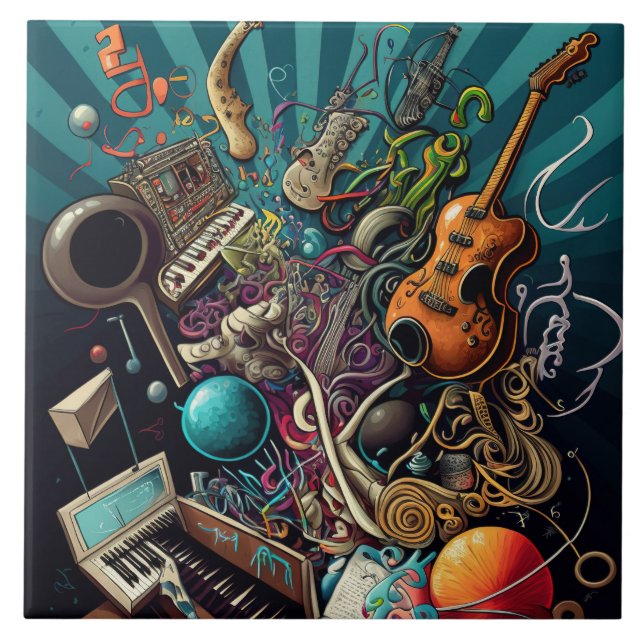 Anatomia do Azulejo de Música (Frente)