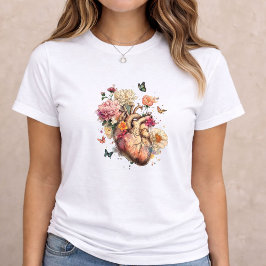 Anatomical Heart Floral Art