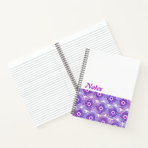 Ancara - padrão - caderno roxo