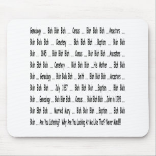 Ancestralidade Blah Blah Mousepad