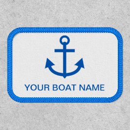 Anchor Blue Personalizou o nome do seu barco