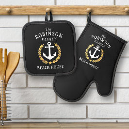 Anchor Dourado Laurel Star Black