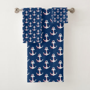 Anchor está longe! Conjunto de toalhas de banho
