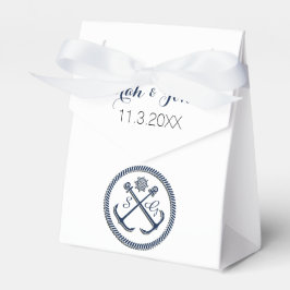 Anchor Monogramas, caixa de favoritos para casamen