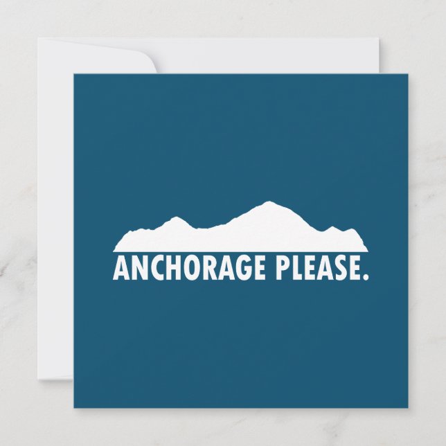 Anchorage Alaska, por favor (Frente)