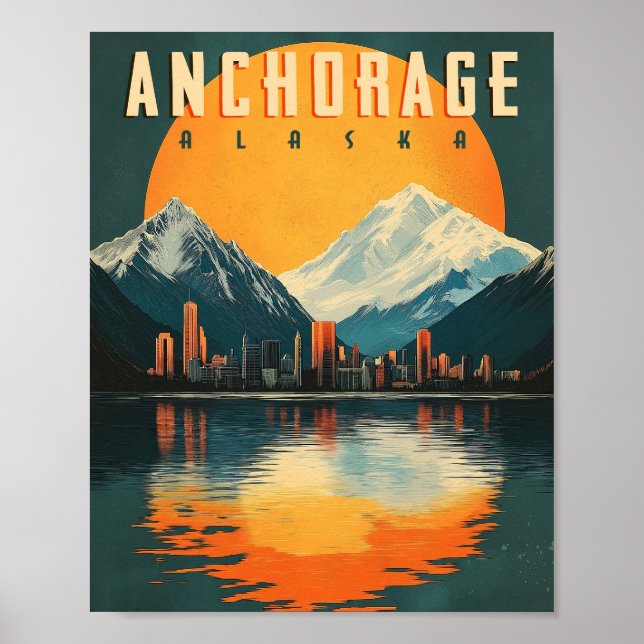 Anchorage, Poster do Alasca - Visualizações de Cid (Frente)