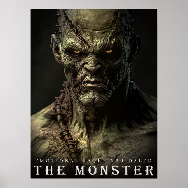 ANCIENT BEAST & CREATURES: The Monster Poster (Frente)
