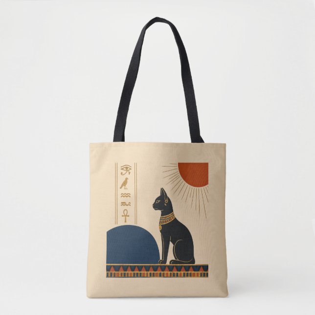 Ancient Egypt Cat Art Tote Bag (Frente)