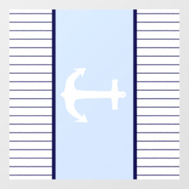 Âncora branca Capitão Blue Strike Sea Ocean