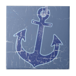 âncora de marinheiro azul