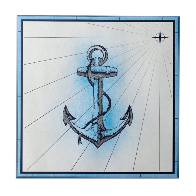 Âncora de Navios Náuticos Vintage (Frente)