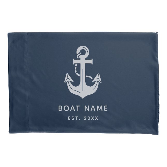 Âncora de Nome de Barco Náutico Personalizado (Frente)