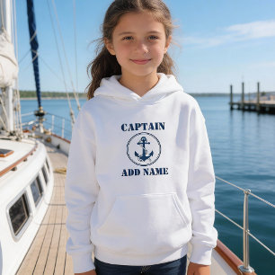 Âncora Marinho de Barco Azul com Faixa de & Nome/