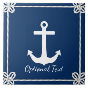 Âncora no Quadro de Corda Náutico