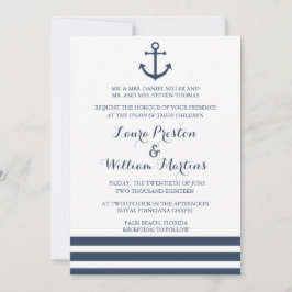 Ancoragem Náutica e Convite para Casamento em Esca