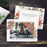 And Children Listen | Funny Christmas Photo Card<br><div class="desc">Send your holiday greetings in style with this simple and sweet Christmas photo card. Featuring festive florals and greenery with a snow overlay. Full frame photo on the front with the quote "tree tops glisten & children listen... to nothing... children literally don't listen to anything". Add your choice of personalization...</div>