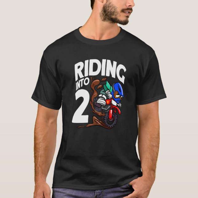 Andando Em 2 Bicicletas De Camisa De Nascimento Mo (Frente)