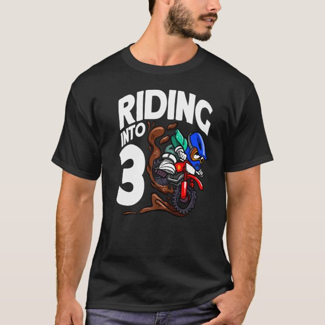 Andando Em 3 Bicicletas De Camisa De Nascimento Mo (Frente)