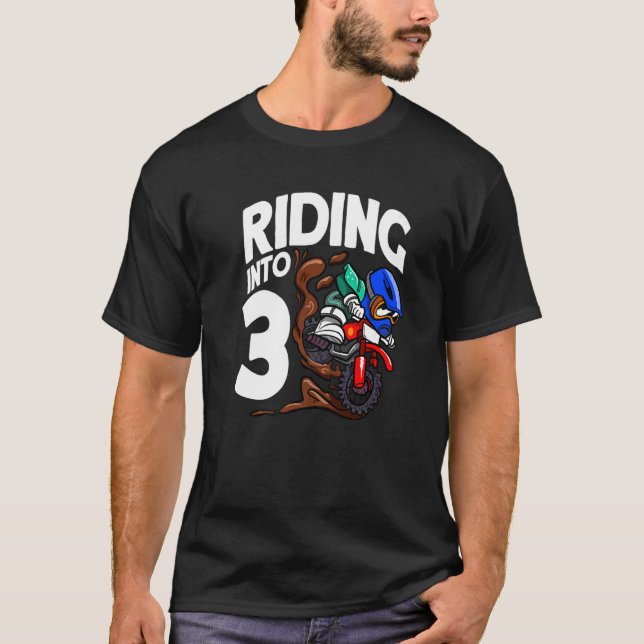 Andando Em 3 Bicicletas De Camisa De Nascimento Mo (Frente)