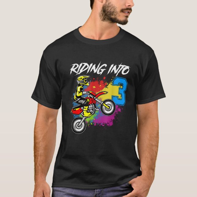 Andando Em Uma Bicicleta De Camisa aniversário de  (Frente)