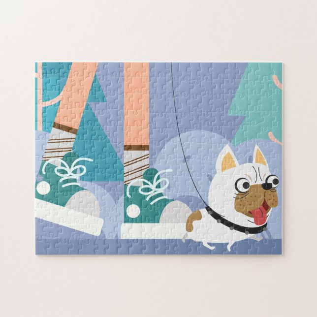 Andando na Quebra-cabeça do Cachorro (Horizontal)