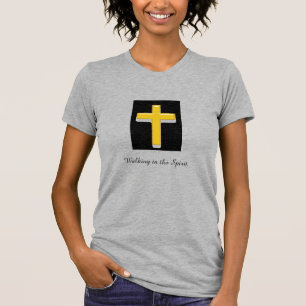 Andando no Espírito/ Camiseta da Mulher Cruzada