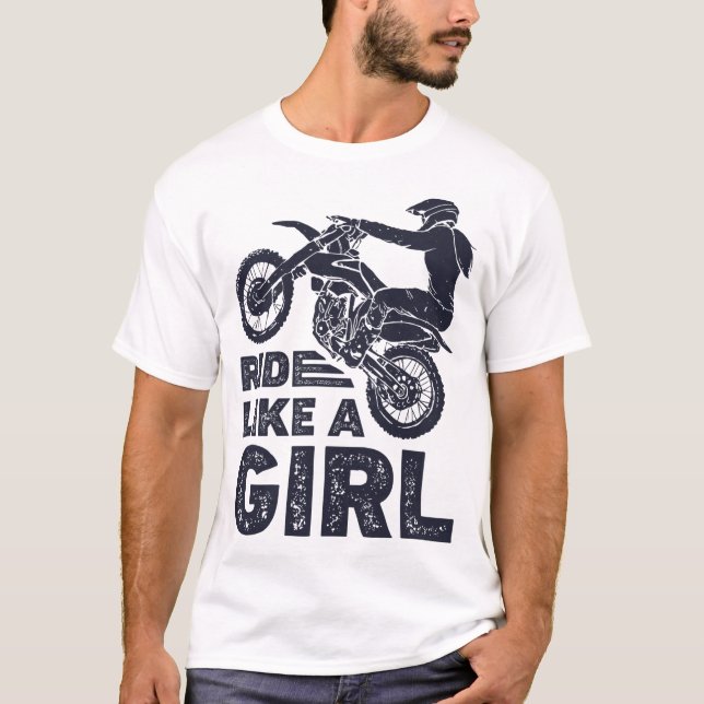 Andar Como Um Enduro Motocross De Camisa (Frente)