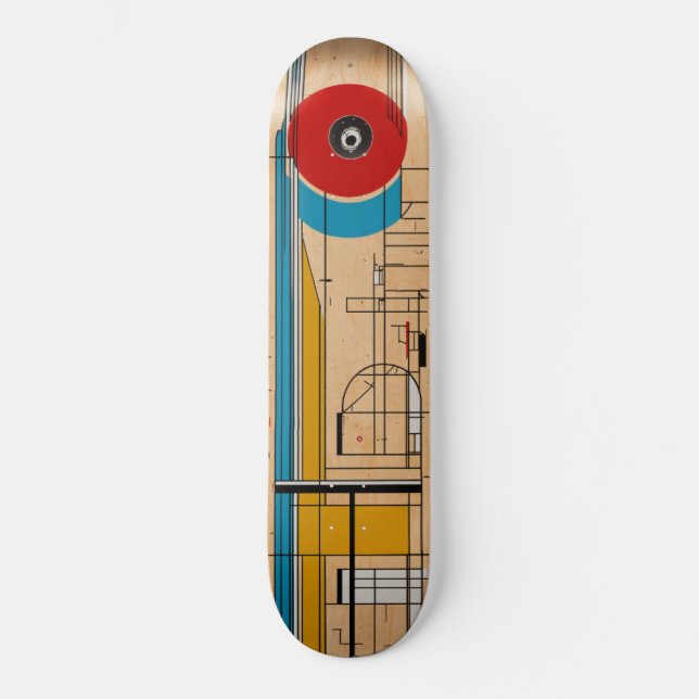 Andar de skate com uma ilustração inspirada por (Frente)